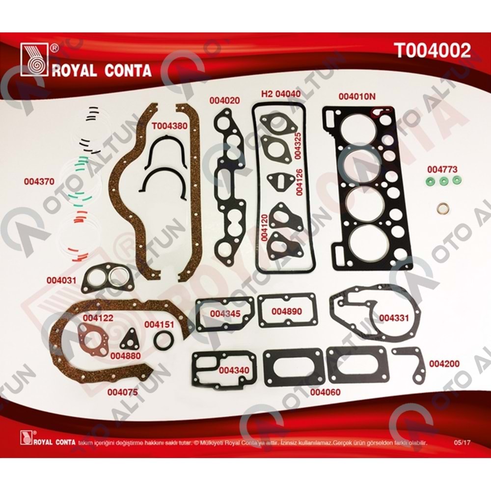 MOTOR TAKIM CONTA R12 1300cc **KEÇESİZ**