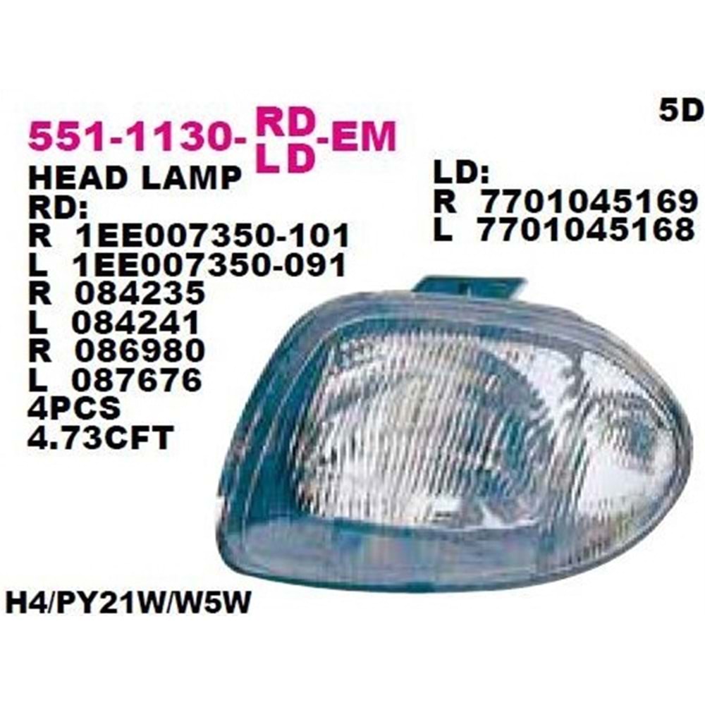 FAR SAĞ CLIO 98-02