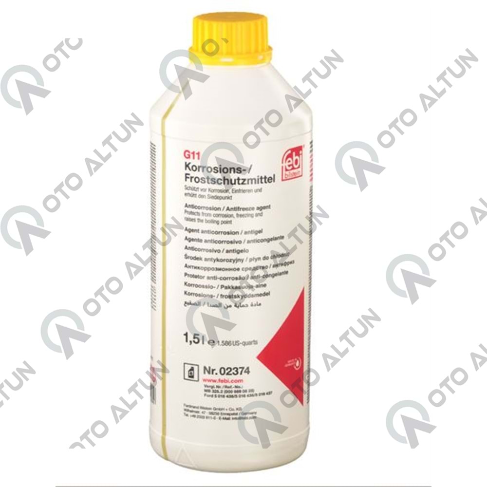 ANTİFRİZ SARI 1,5 LT G11