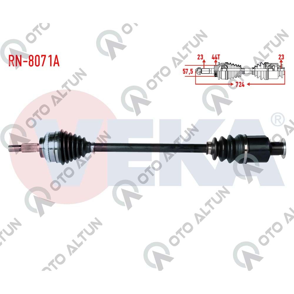 AKS SAĞ KNG II 06> KALIN FREZE