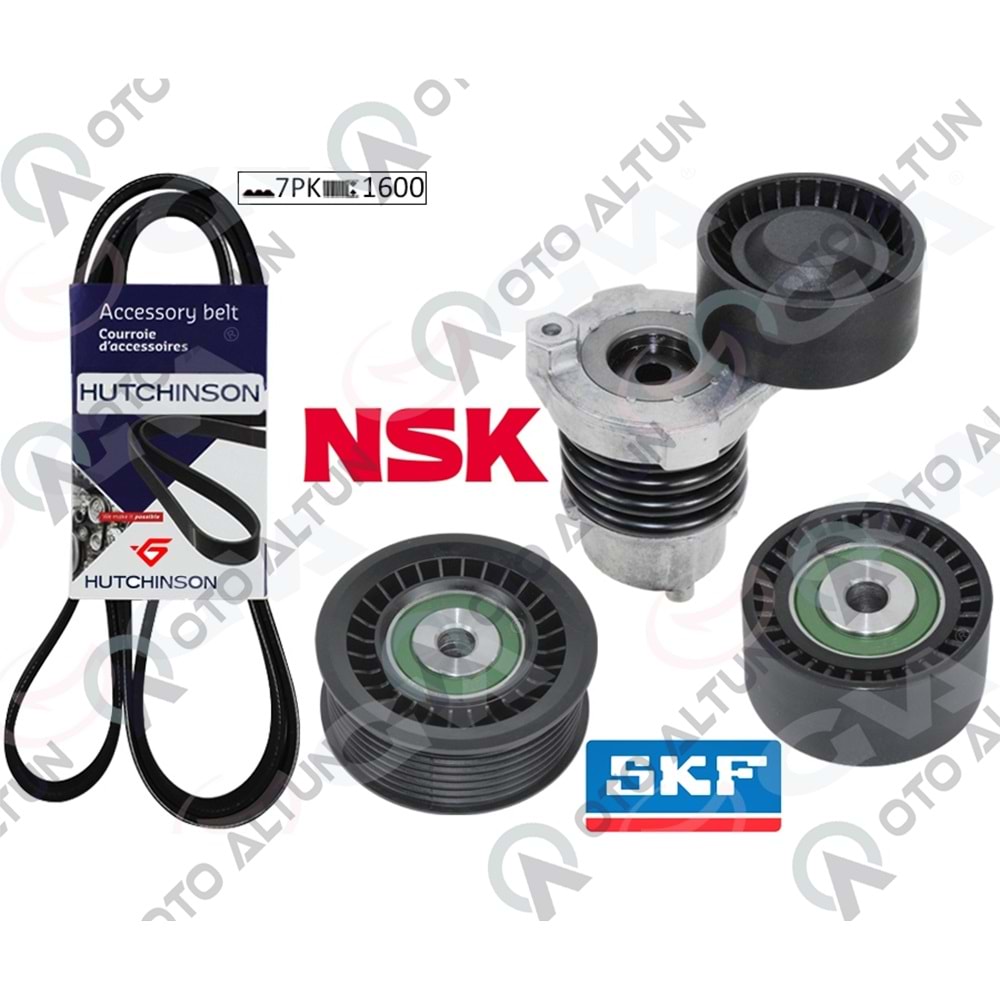 ALTERNATÖR SETİ 0.9 Tce H4B 7PK1600+GERGİ+RULMAN