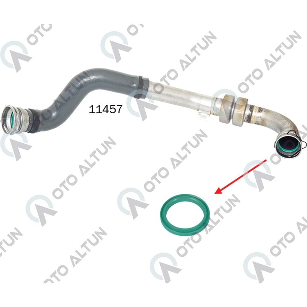 TURBO HORTUM ORİNGİ FLUENCE DUSTER YEŞİL KÜÇÜK