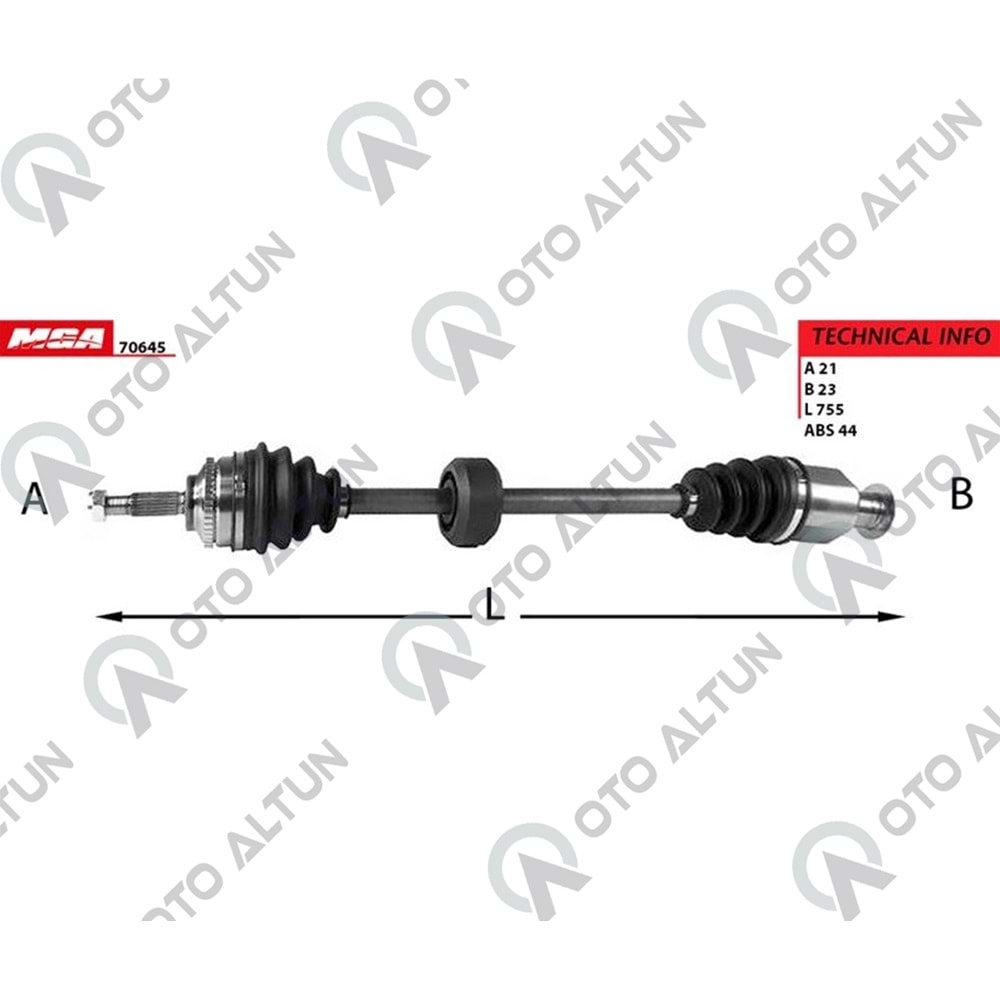 AKS SAĞ CLIO THALIA 44 DİŞ