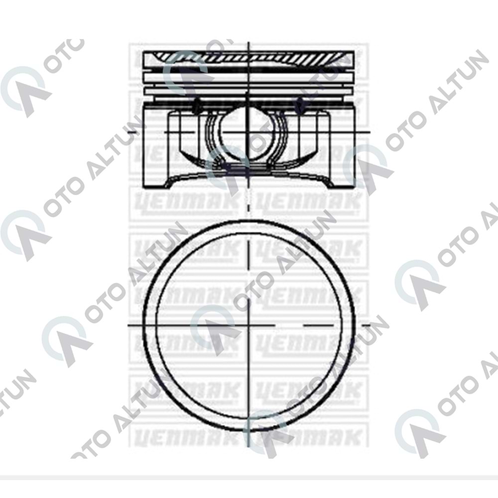 PİSTON+SEGMAN STD 1.2 16v D4F **TAKIM**