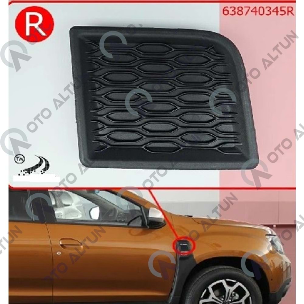 ÇAMURLUK ÇITA KAPAĞI ÖN SAĞ DUSTER II
