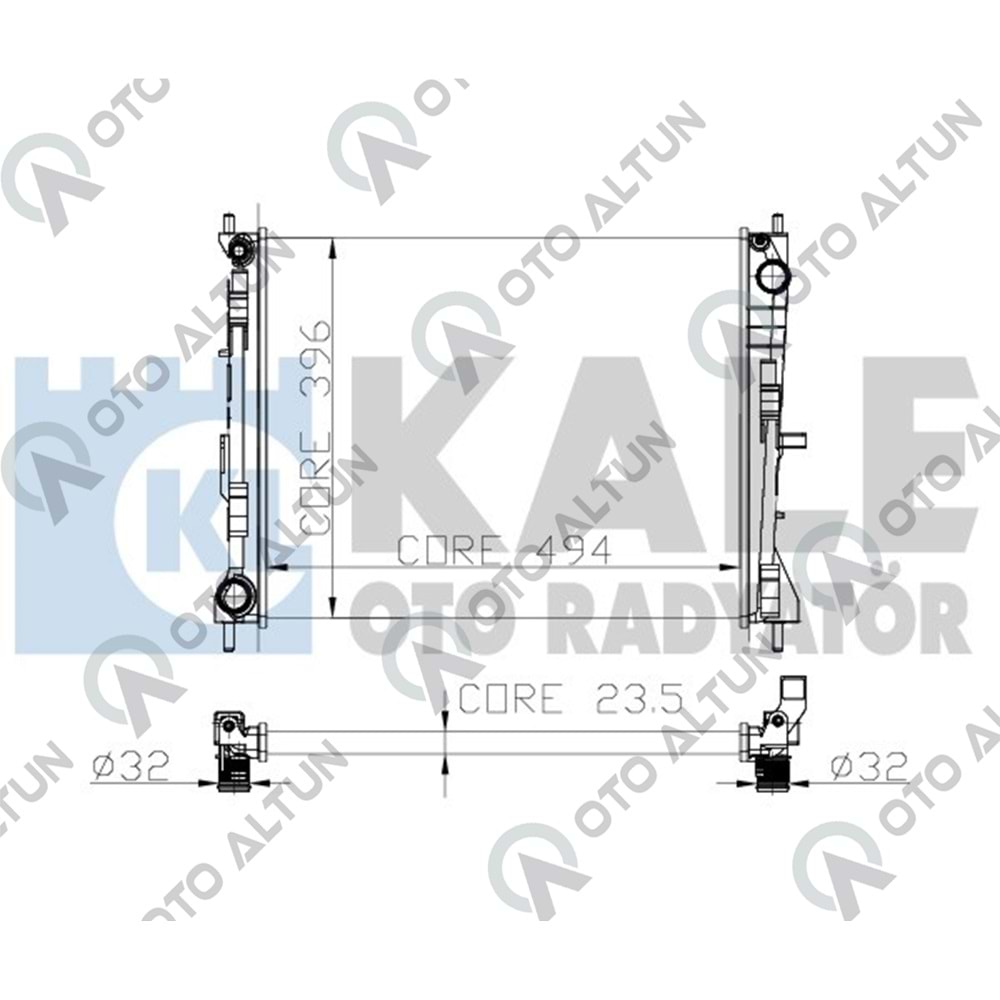 SU RADYATÖRÜ CLIO III K9K