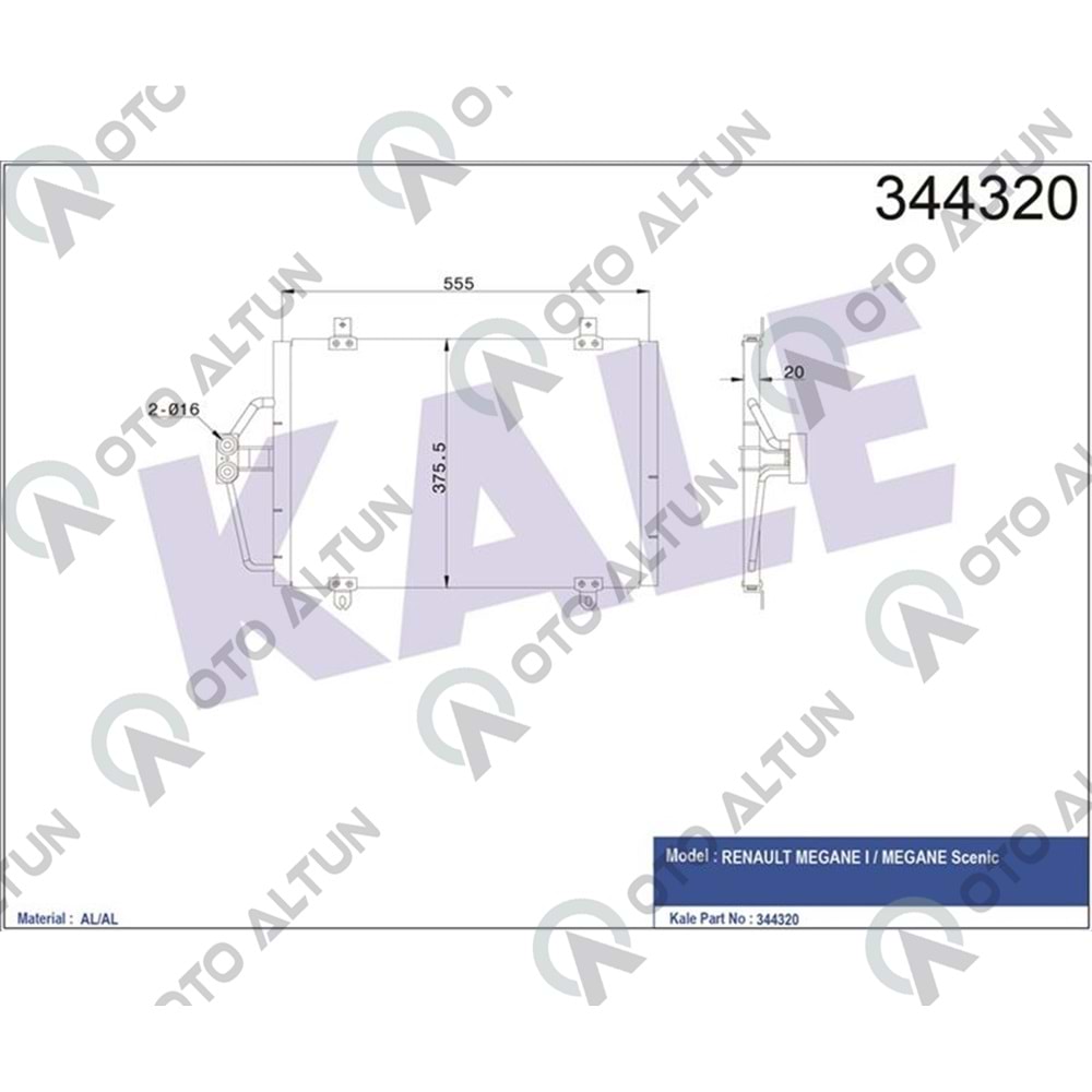 KLİMA RADYATÖRÜ MGN I 96-03