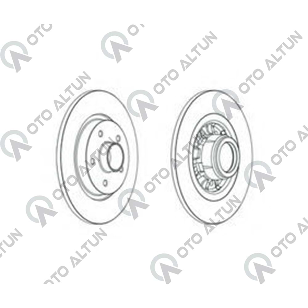 FREN DİSKİ ARKA RULMANLI KNG III **TAKIM**