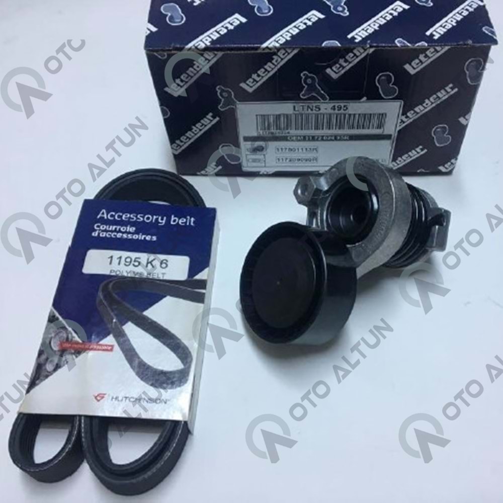 ALTERNATÖR SETİ 6PK1195+GERGİ MGN IV CLIO IV **K9K**