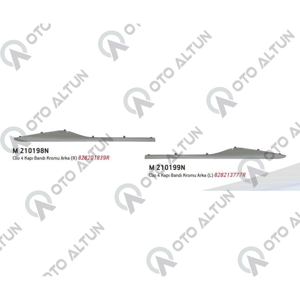 KAPI BANDI KROM ÇITASI ARKA SOL CLIO IV