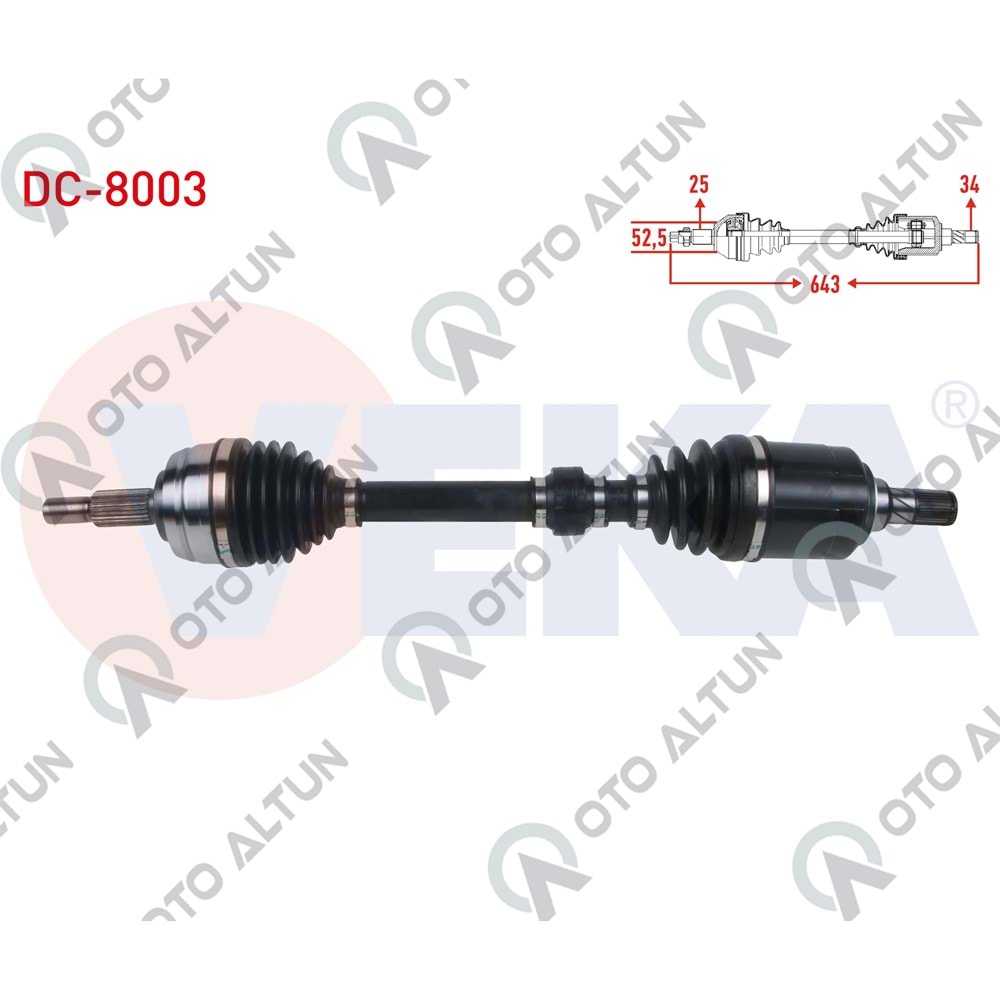 AKS SOL DUSTER II K9K 4x2 **OTOMATİK**