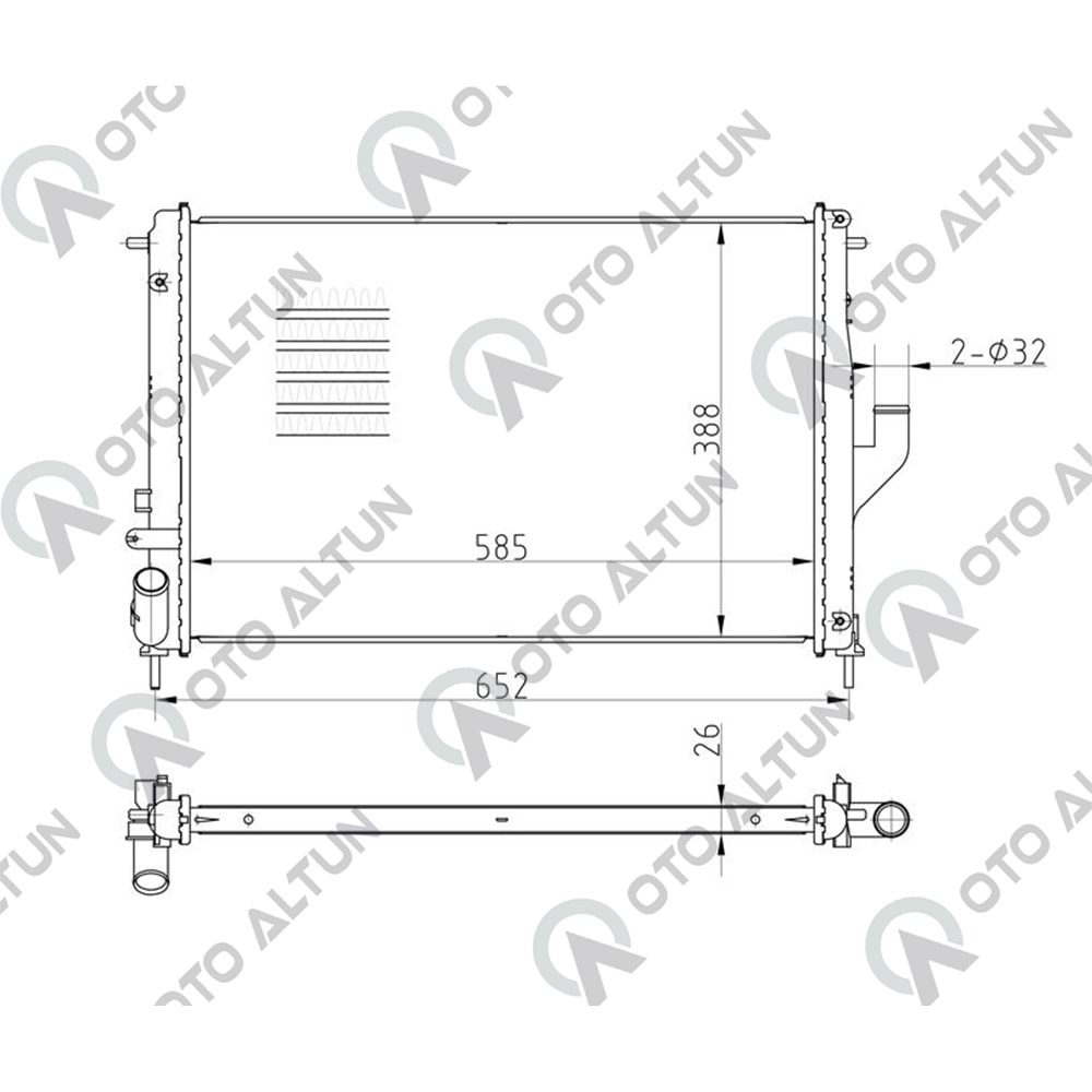 SU RADYATÖRÜ SANDERO DUSTER