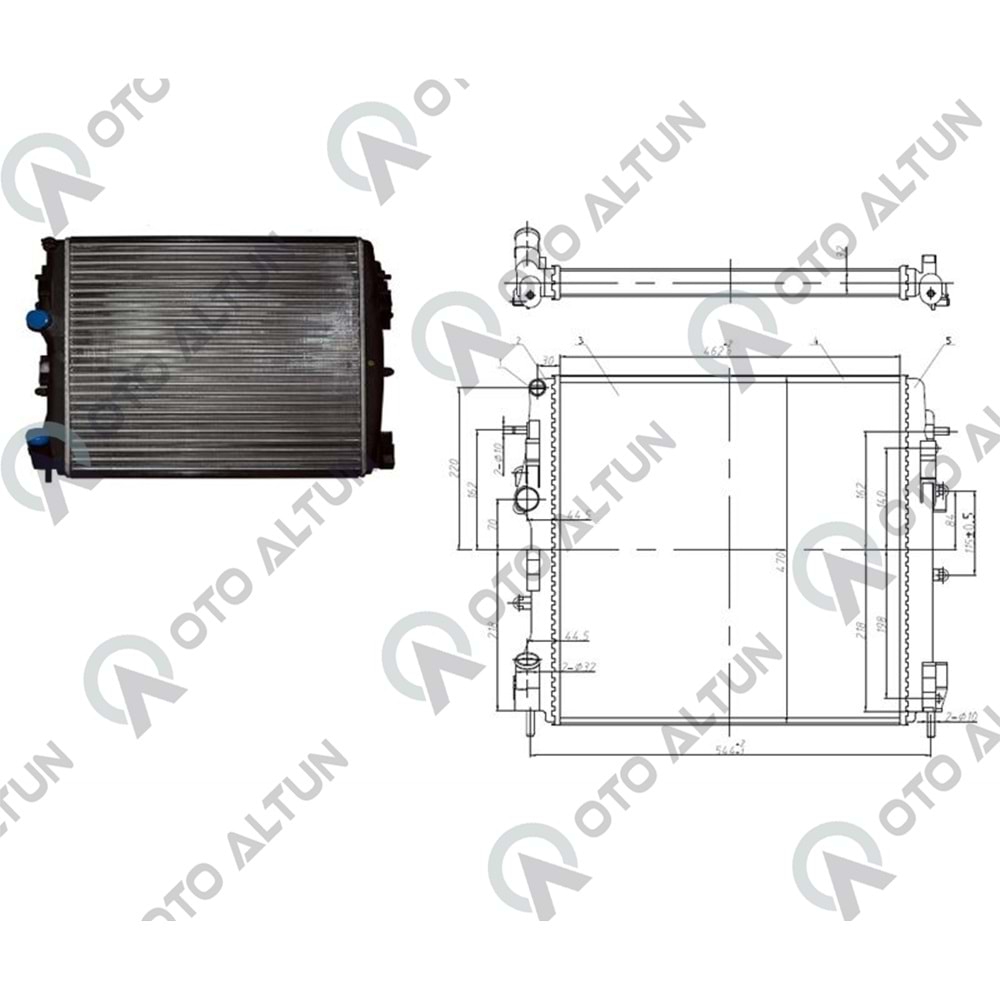 SU RADYATÖRÜ KNG K9K KLİMASIZ