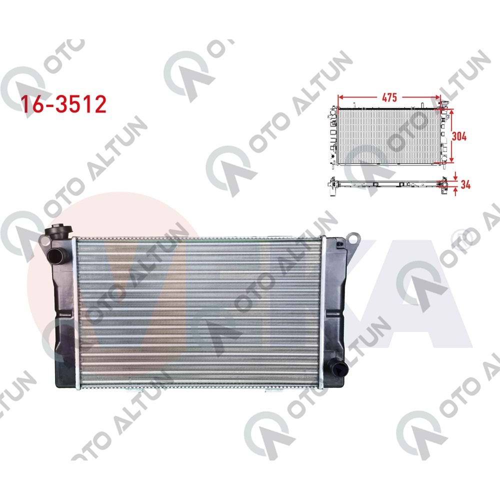 SU RADYATÖRÜ R12 **AL+PA** 2 SIRA