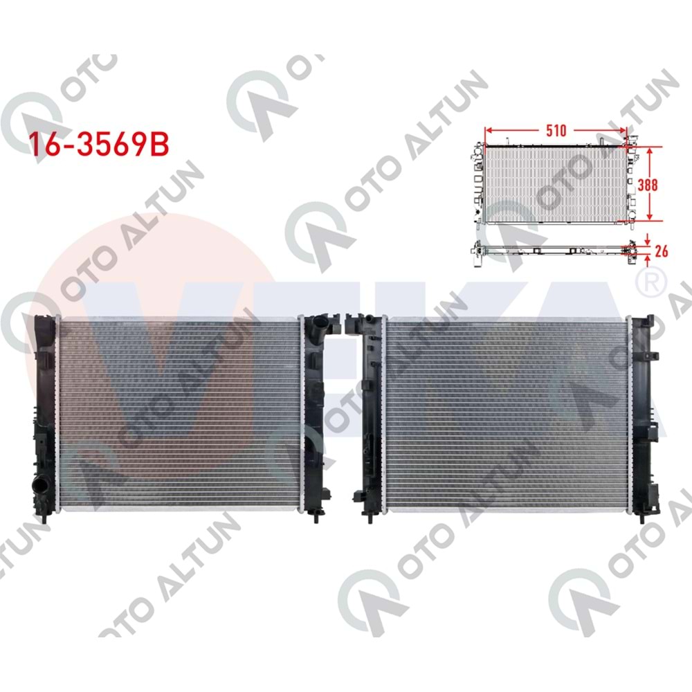 SU RADYATÖRÜ CLIO V 1.0-1.3 Tce 1.0 Sce