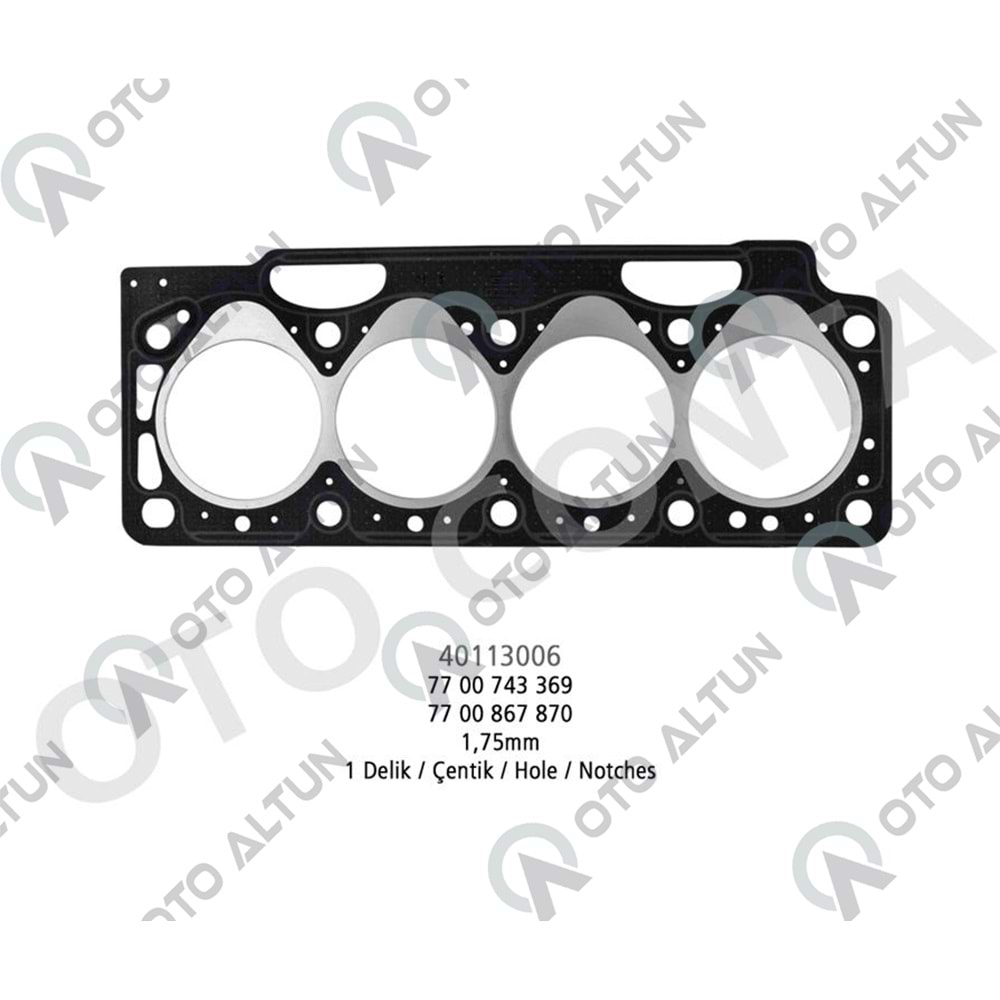 SİLİNDİR KAPAK CONTASI F8Q 1 DELİK