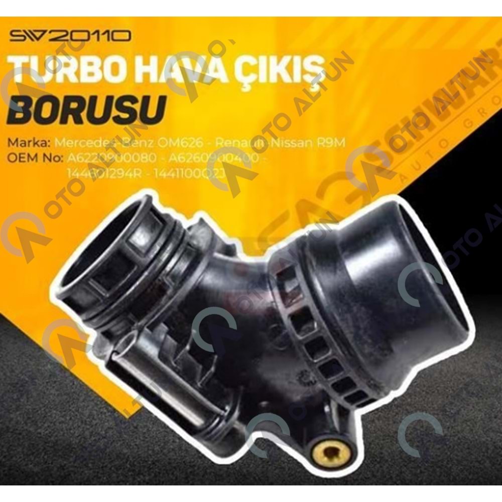 TURBO ÇIKIŞ BORUSU R9M 1.6 DCI **KÜÇÜK PLASTİK**