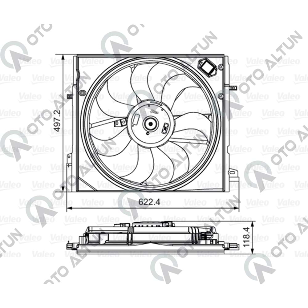 FAN MOTOR+DAVLUMBAZ QASHQAI J11 KADJAR
