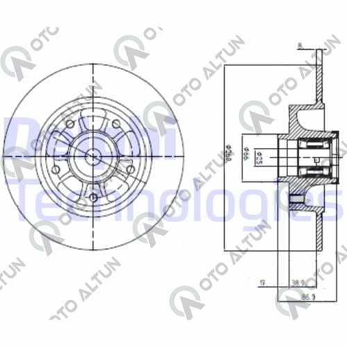 FREN DİSKİ ARKA RULMANLI FLUENCE **ADET**