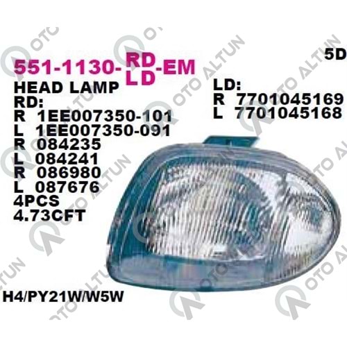 FAR SAĞ CLIO 98-02