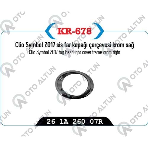 SİS NİKELAJI SAĞ CLIO JOY 17>