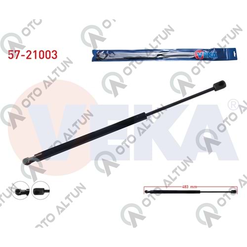 BAGAJ AMORTİSÖRÜ Getz 02> 483mm 370N