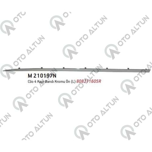KAPI BANDI KROM ÇITASI ÖN SOL CLIO IV