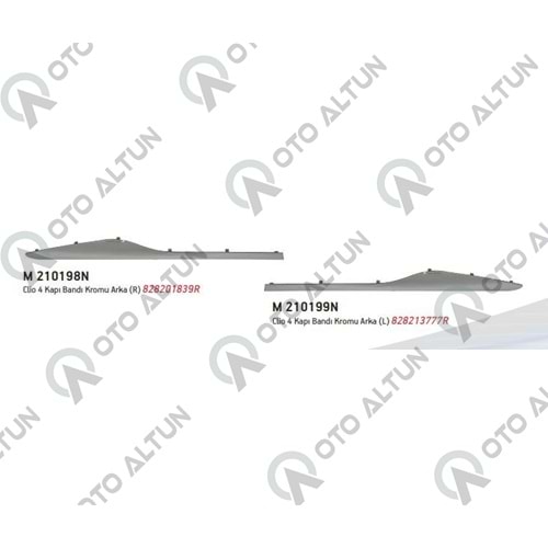 KAPI BANDI KROM ÇITASI ARKA SOL CLIO IV