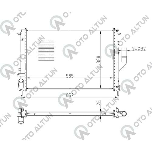 SU RADYATÖRÜ SANDERO DUSTER
