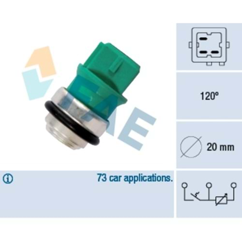 TERMOSTAT ISI MÜŞÜRÜ 3 FİŞLİ MGN YEŞİL SOKET