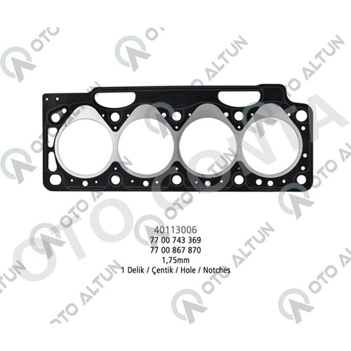 SİLİNDİR KAPAK CONTASI F8Q 1 DELİK