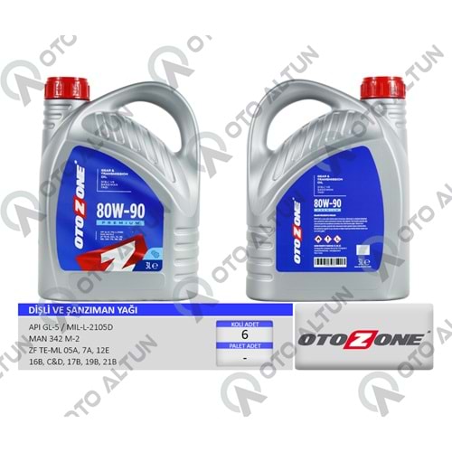 ŞANZIMAN YAĞI 80W90 3 LT