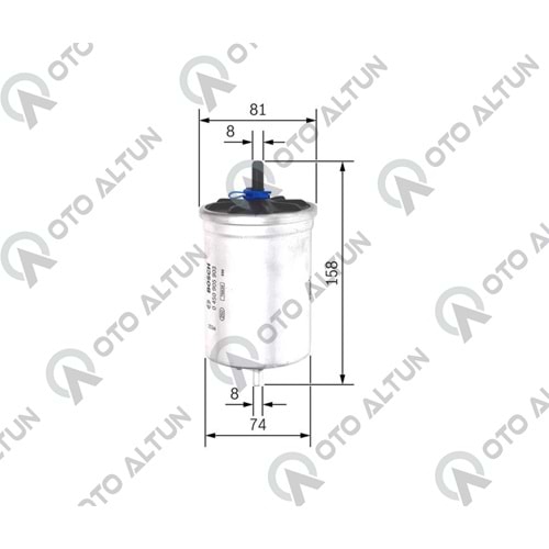 BENZİN FİLTRESİ BÜYÜK TIRNAKSIZ