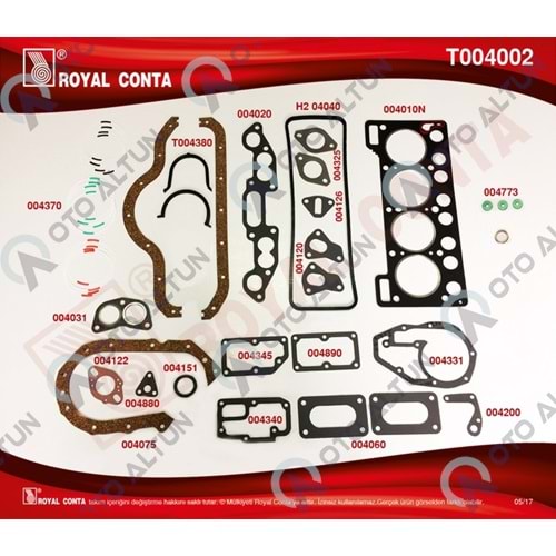 MOTOR TAKIM CONTA R12 1300cc **KEÇESİZ**