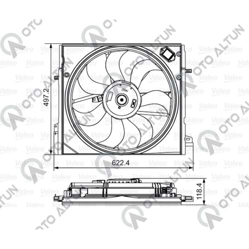 FAN MOTOR+DAVLUMBAZ QASHQAI J11 KADJAR