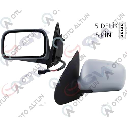 DİKİZ AYNASI DIŞ SOL Polo HB 94-99 ELK.